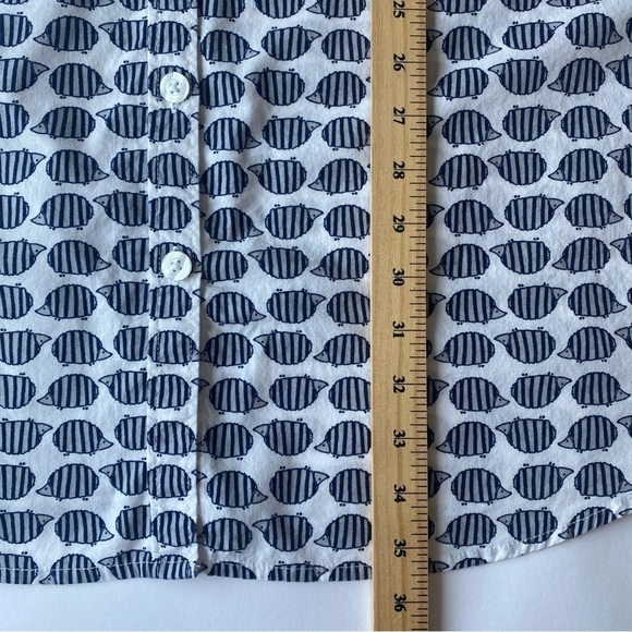 XXL Sonoma 100% Cotton Hedgehog Novelty Print Sleepwear Shirt Button Down - Picture 12 of 13